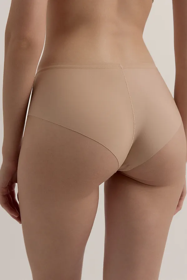 CONTE ASSORTI RP7181 Бесшовные женские трусы «хипстеры» со средней линией талии CONTE ELEGANT, телесный - фото 2