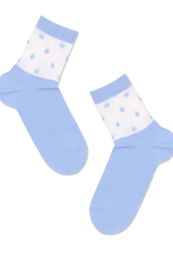 Dea Mia Носки женские 1120 Ladies (средней длины) DEA MIA, бледно-голубой - фото 2