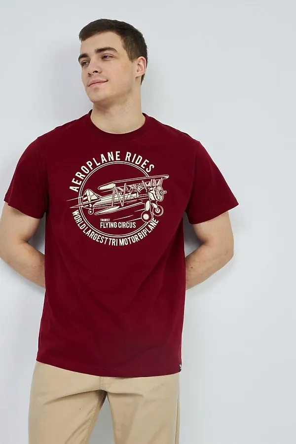 Футболка F5, темно-бордовый - фото 2