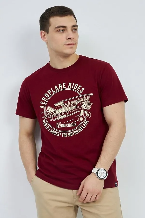 Футболка F5, темно-бордовый - фото 2