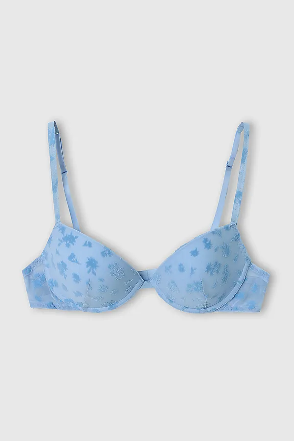 Бюстгальтер женский MARK FORMELLE, розочки на голубом - фото 2
