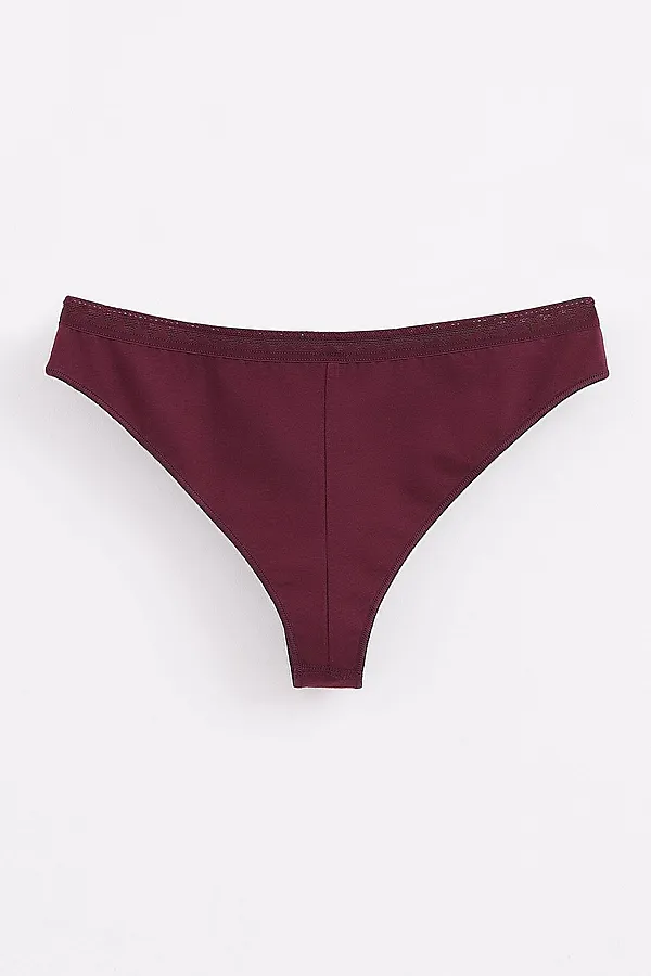 CONTE CLASSIC BASIC LBR 1349 Трусы женские (в коробке) CONTE ELEGANT, бордовый - фото 2