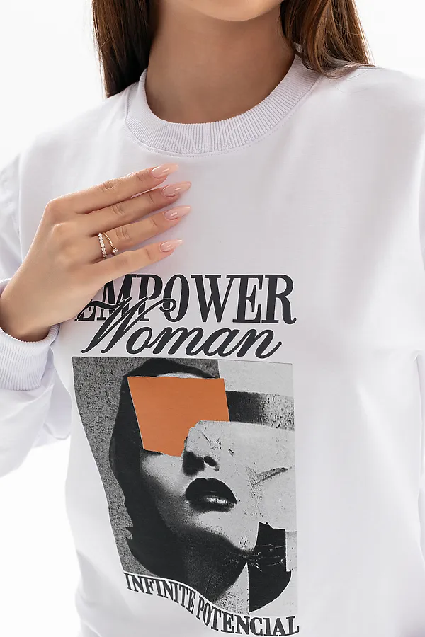 Толстовка 00028 НАТАЛИ, белый - фото 2