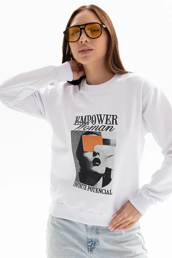 Толстовка 00028 НАТАЛИ, белый - фото 2