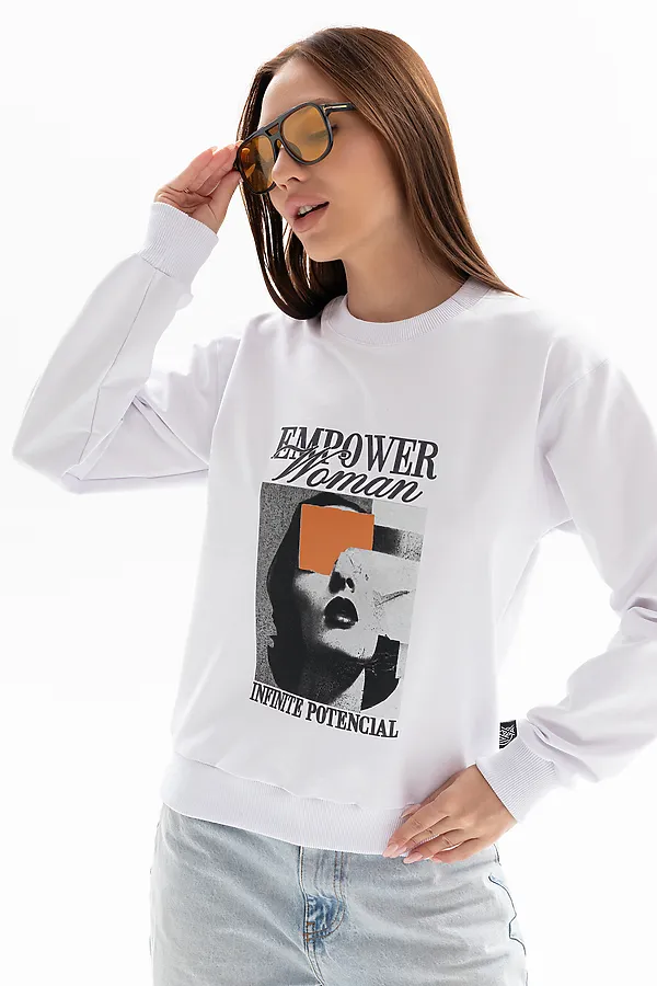 Толстовка 00028 НАТАЛИ, белый - фото 2