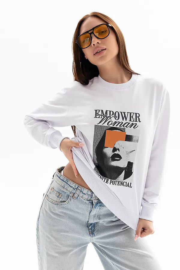 Толстовка 00028 НАТАЛИ, белый - фото 2