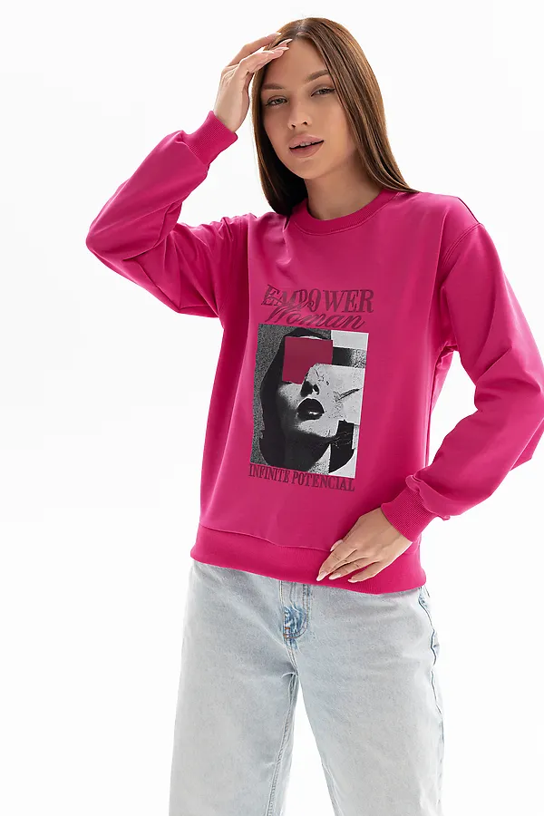 Толстовка 00028 НАТАЛИ, розовый - фото 2