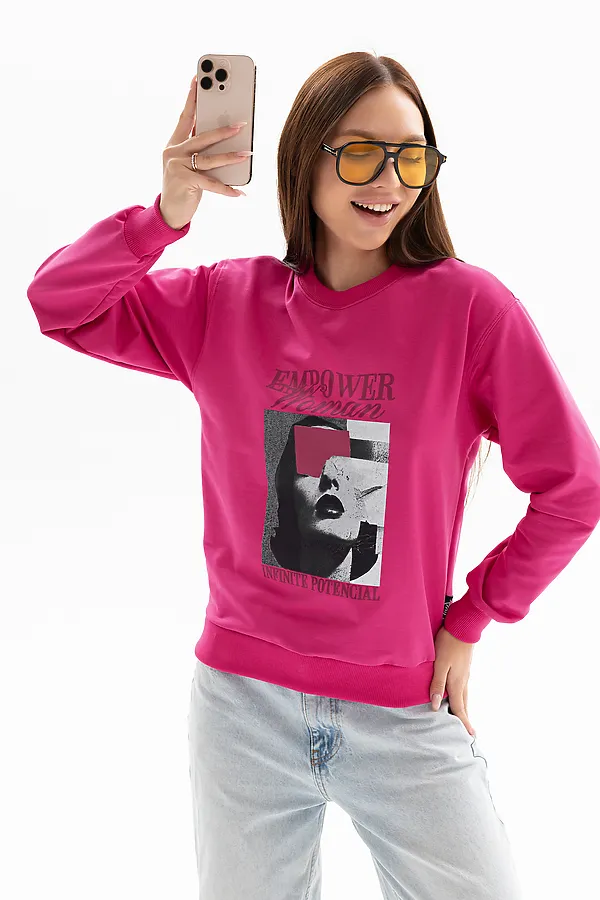 Толстовка 00028 НАТАЛИ, розовый - фото 2