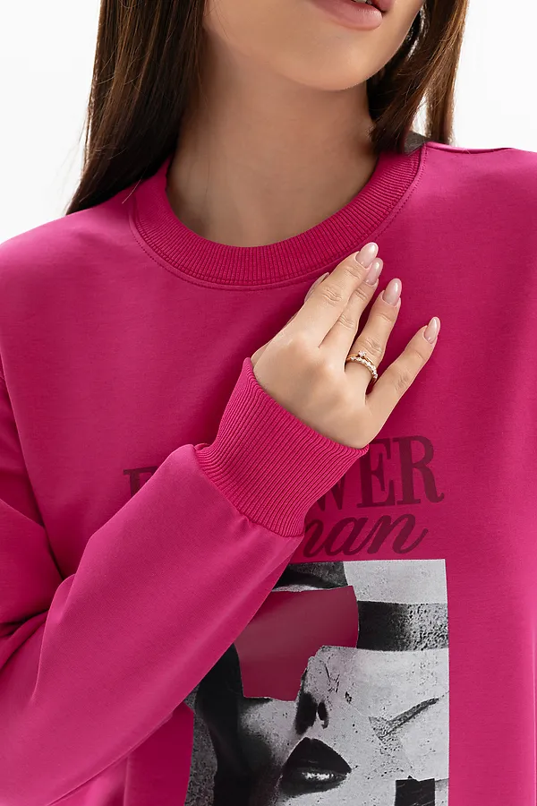 Толстовка 00028 НАТАЛИ, розовый - фото 2