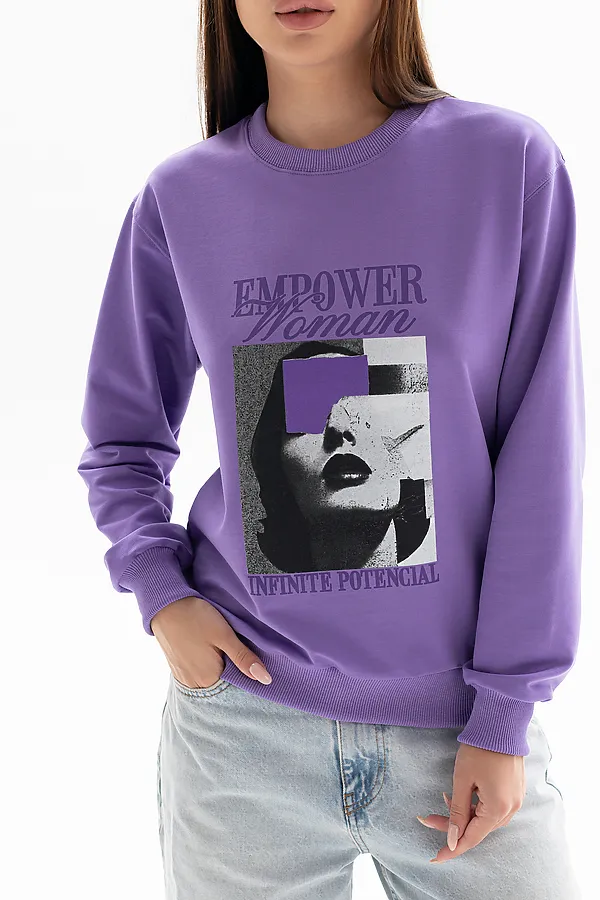 Толстовка 00028 НАТАЛИ, сиреневый - фото 2