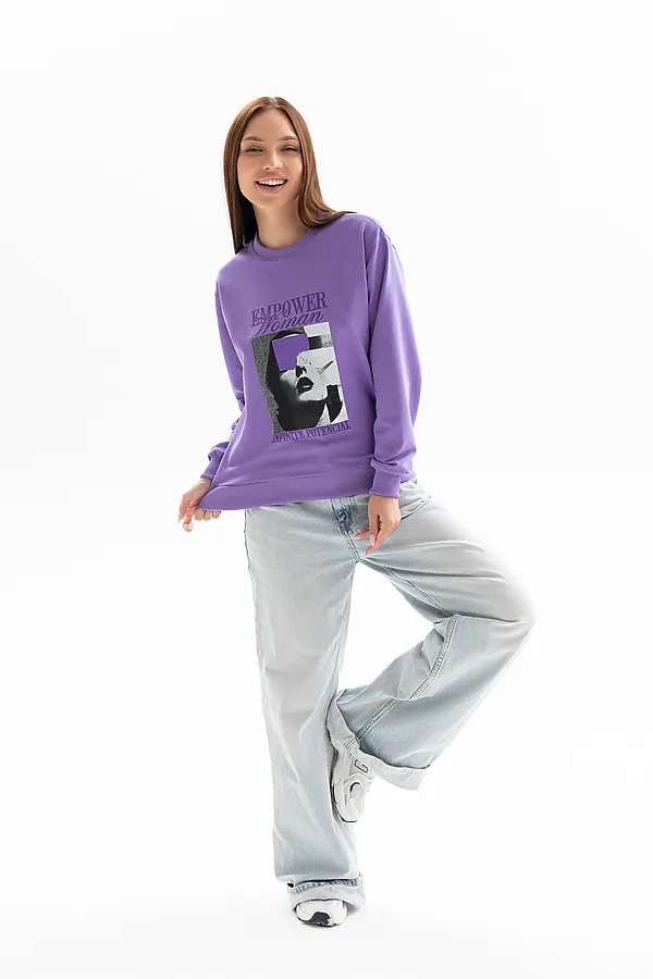 Толстовка 00028 НАТАЛИ, сиреневый - фото 2