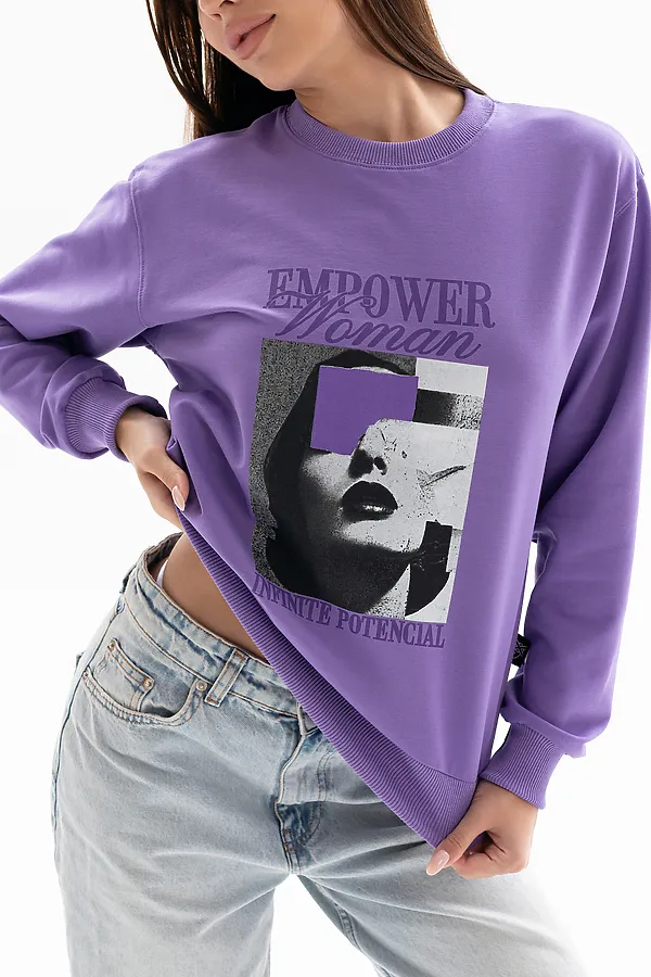 Толстовка 00028 НАТАЛИ, сиреневый - фото 2