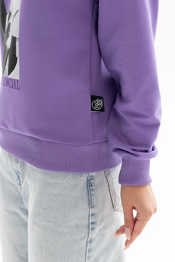 Толстовка 00028 НАТАЛИ, сиреневый - фото 2