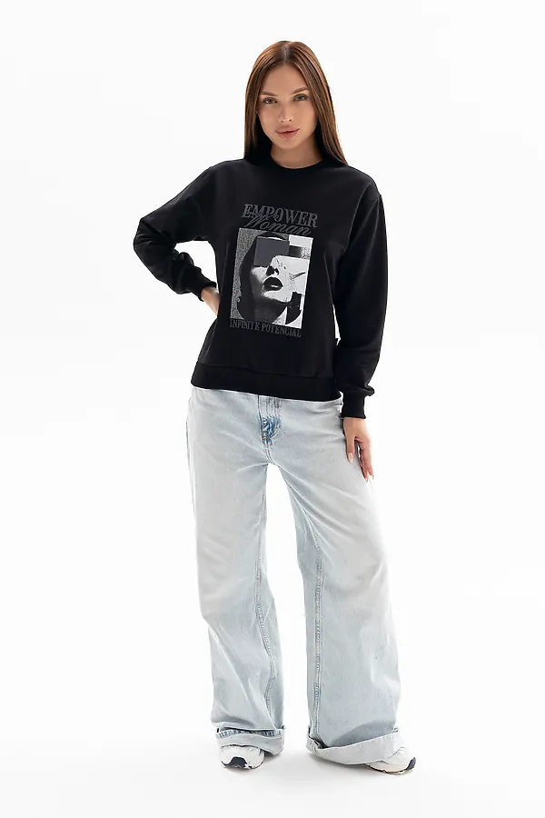 Толстовка 00028 НАТАЛИ, черный - фото 2