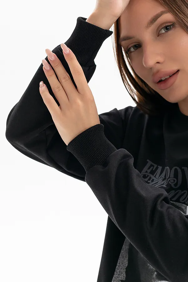 Толстовка 00028 НАТАЛИ, черный - фото 2