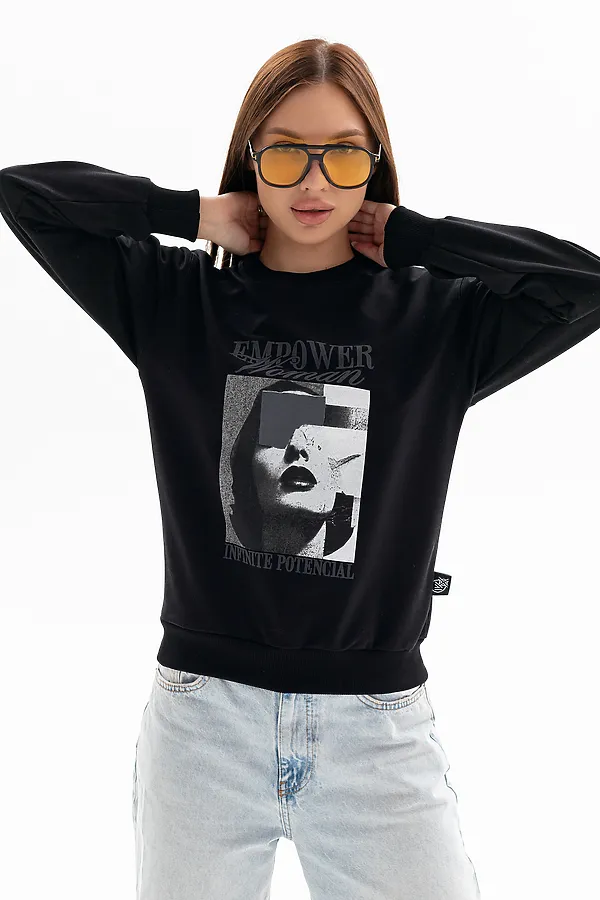 Толстовка 00028 НАТАЛИ, черный - фото 2