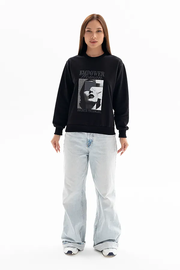 Толстовка 00028 НАТАЛИ, черный - фото 2