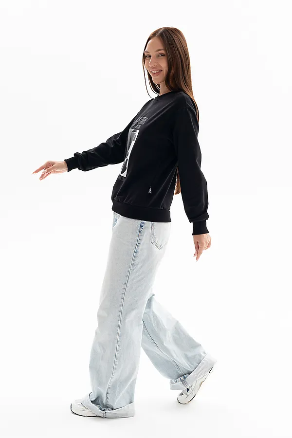 Толстовка 00028 НАТАЛИ, черный - фото 2