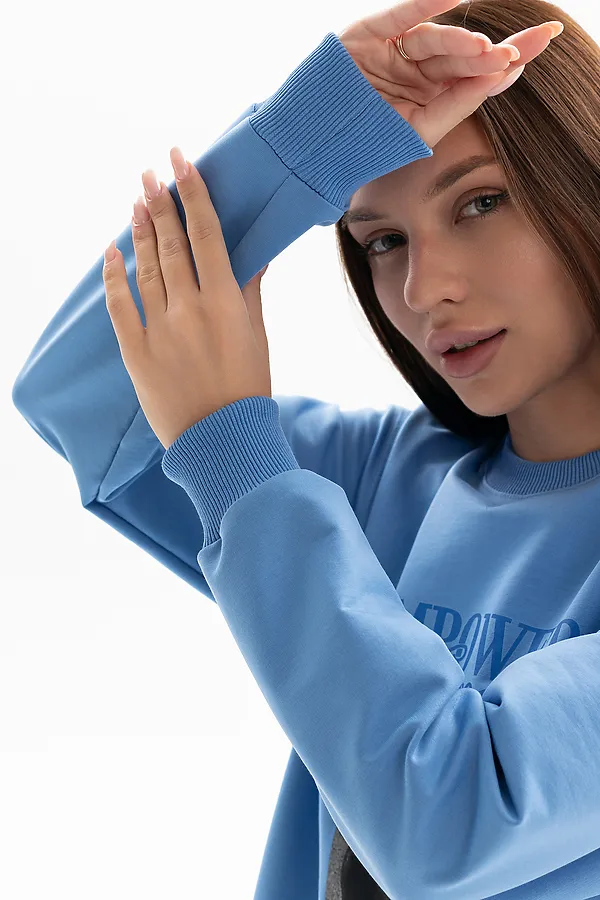 Толстовка 00028 НАТАЛИ, сине-голубой - фото 2