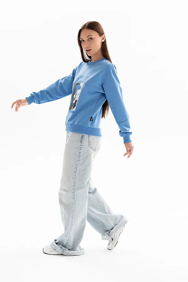 Толстовка 00028 НАТАЛИ, сине-голубой - фото 2