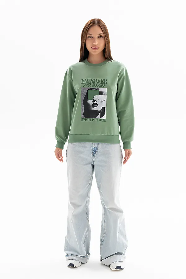 Толстовка 00028 НАТАЛИ, светло-оливковый - фото 2