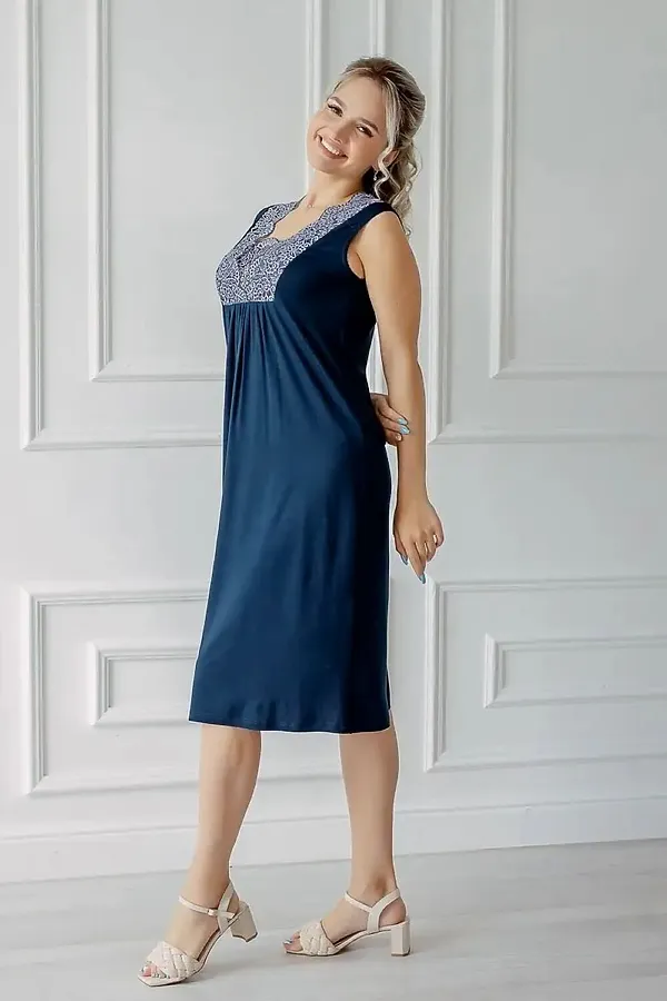 Сорочка Леди НАТАЛИ, синий - фото 2