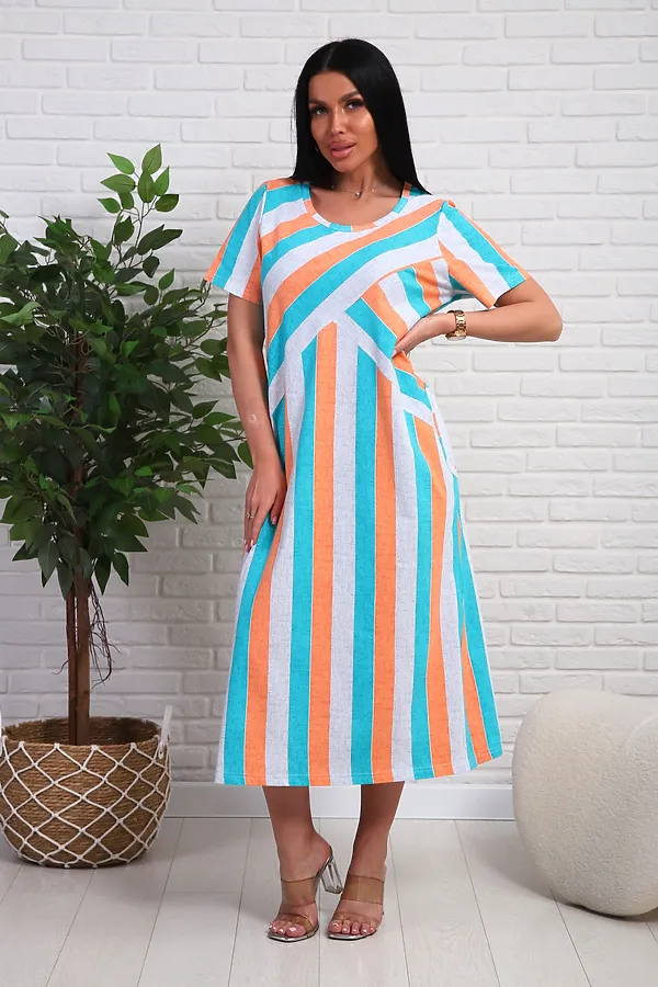 Платье 348т НАТАЛИ, бирюзовый - фото 2