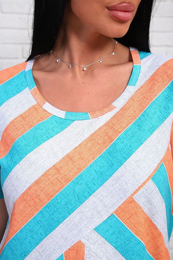 Платье 348т НАТАЛИ, бирюзовый - фото 2