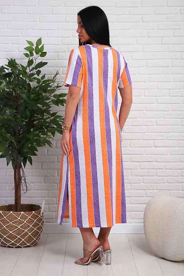 Платье 348т НАТАЛИ, оранжевый - фото 2