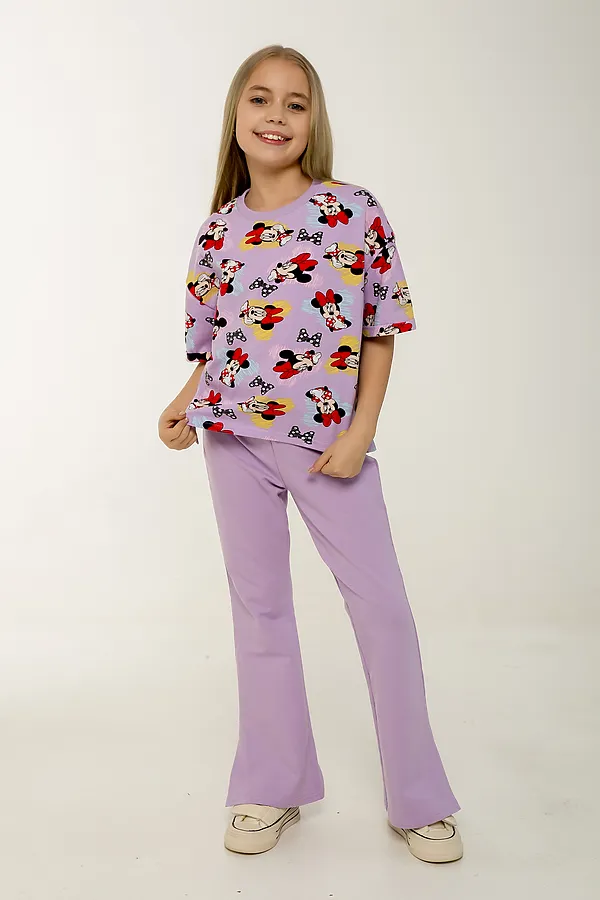 Костюм с брюками Клара НАТАЛИ, сиреневый - фото 2