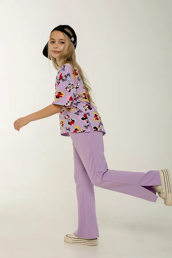Костюм с брюками Клара НАТАЛИ, сиреневый - фото 2