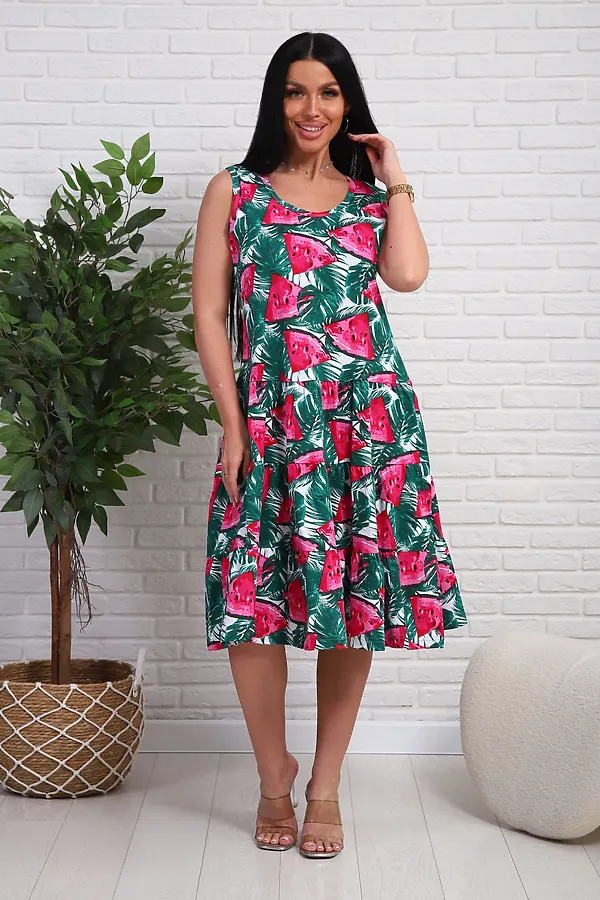 Платье 344т НАТАЛИ, арбузы - фото 2