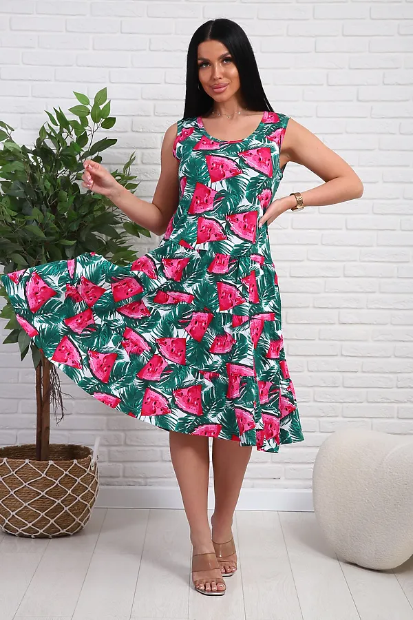 Платье 344т НАТАЛИ, арбузы - фото 2