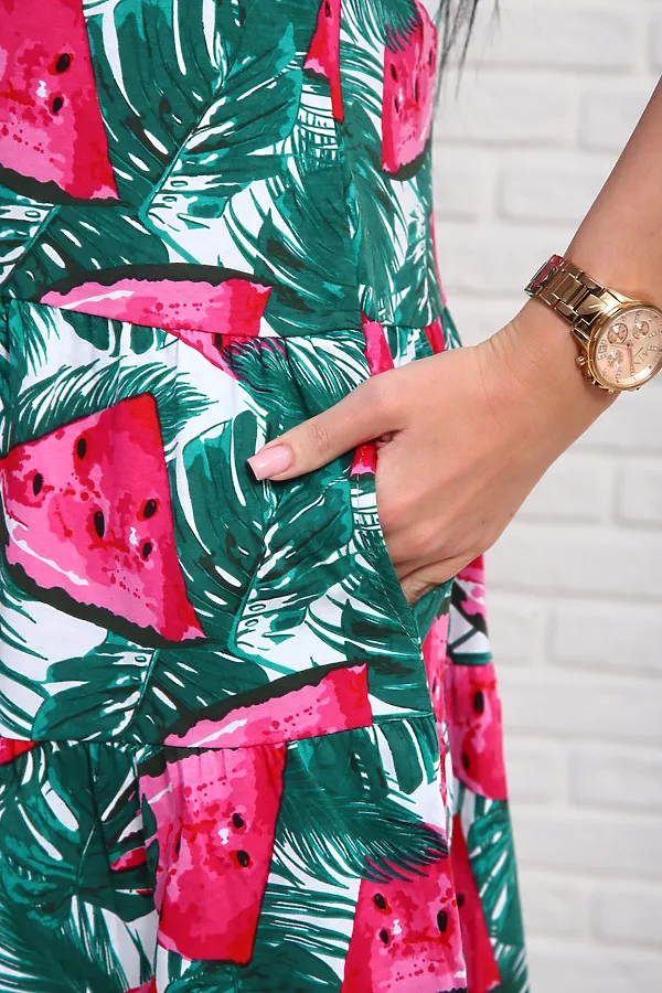 Платье 344т НАТАЛИ, арбузы - фото 2