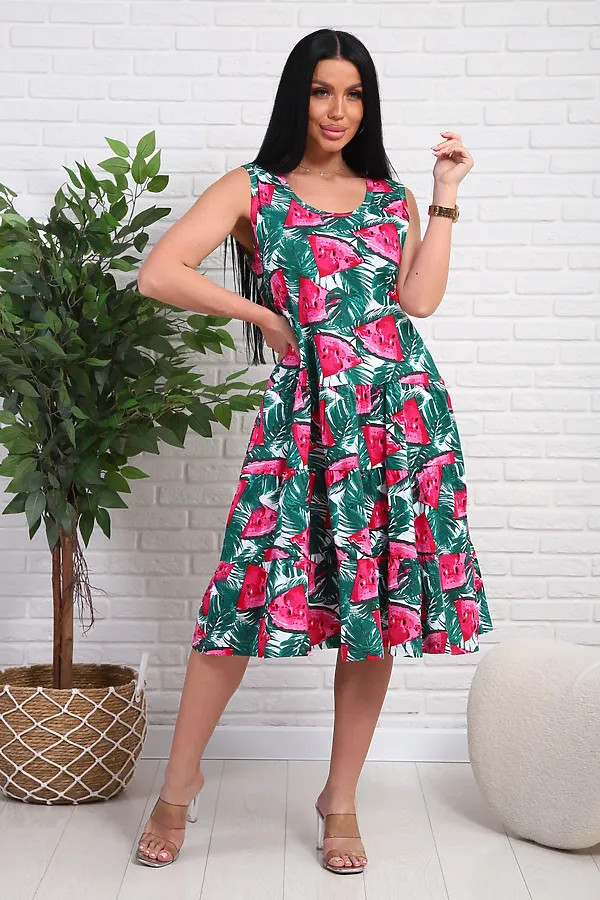 Платье 344т НАТАЛИ, арбузы - фото 2