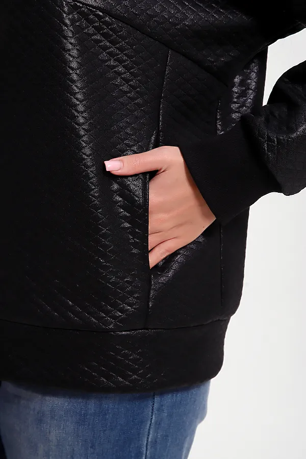 Бомбер 20691 НАТАЛИ, черный - фото 2