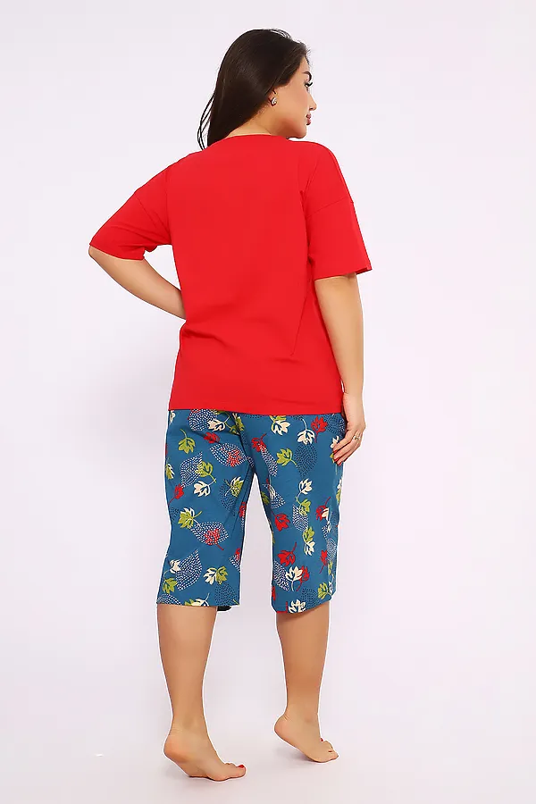 Костюм с бриджами 623 НАТАЛИ, красный - фото 2