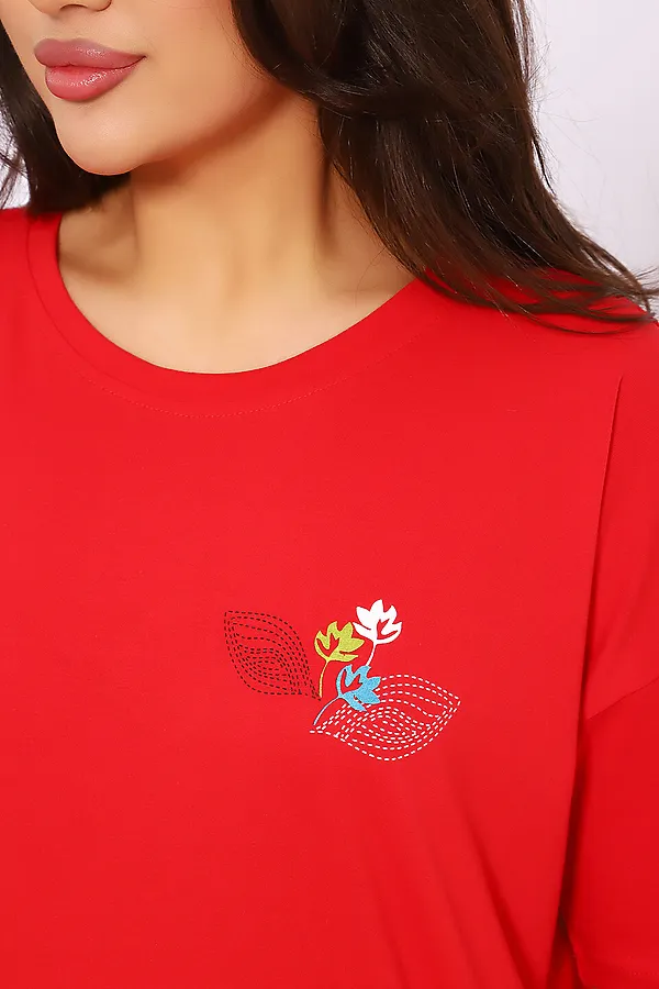 Костюм с бриджами 623 НАТАЛИ, красный - фото 2