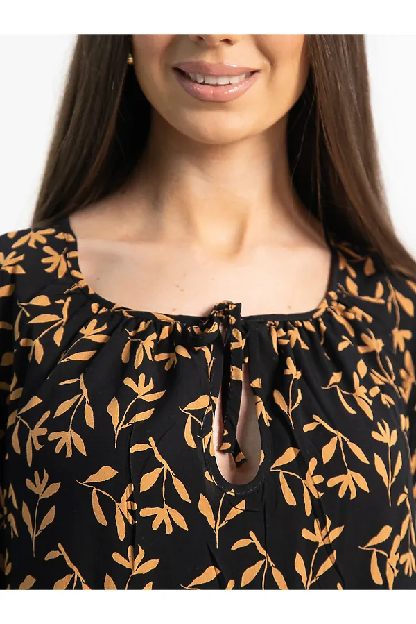 Платье Аура с поясом LADY TAIGA, черное - фото 2