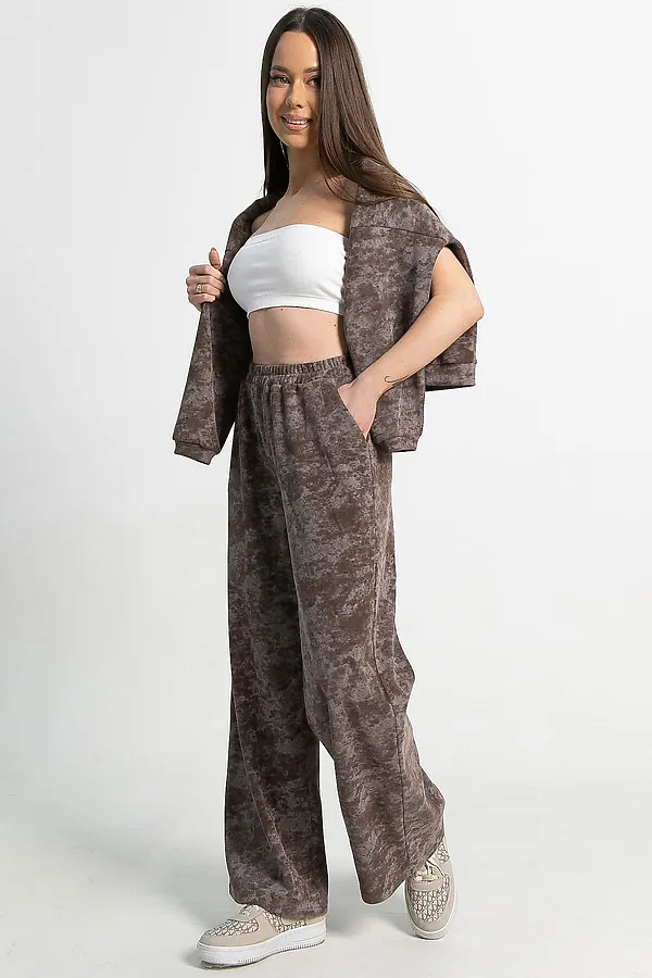 Костюм Августа ХИТ LADY TAIGA, кофе с молоком - фото 2