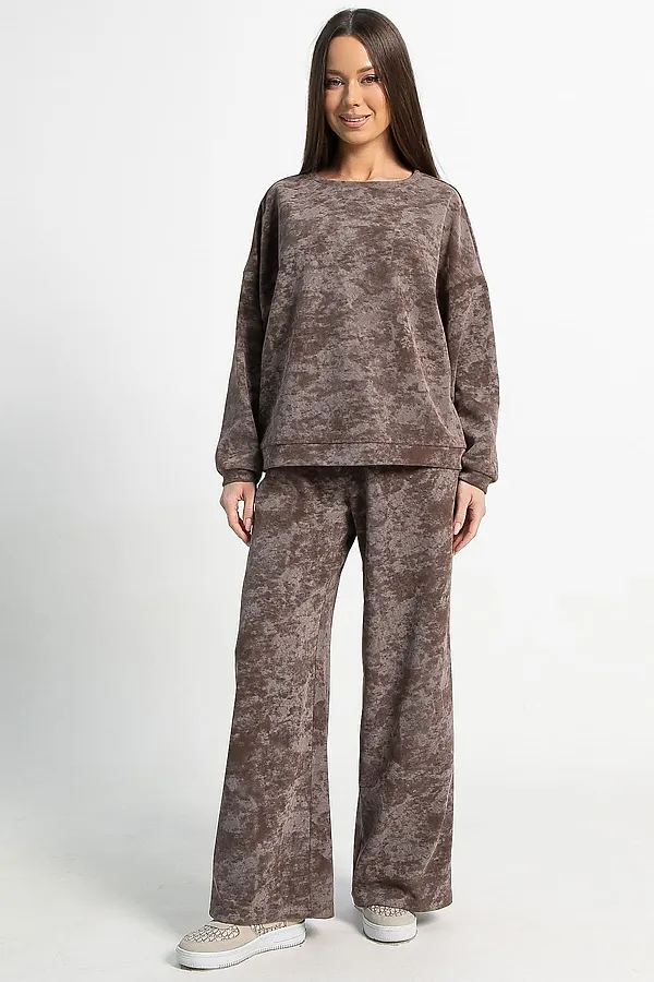 Костюм Августа ХИТ LADY TAIGA, кофе с молоком - фото 2