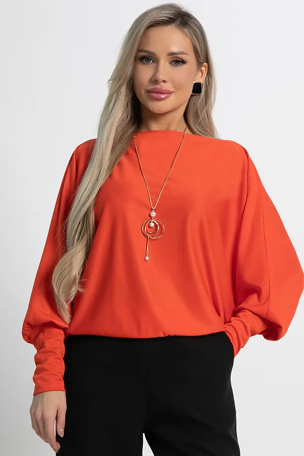 Блуза Муза LADY TAIGA, хурма - фото 2