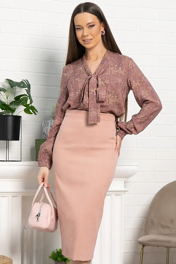 Юбка вельветовая Ялта LADY TAIGA, розовая - фото 2