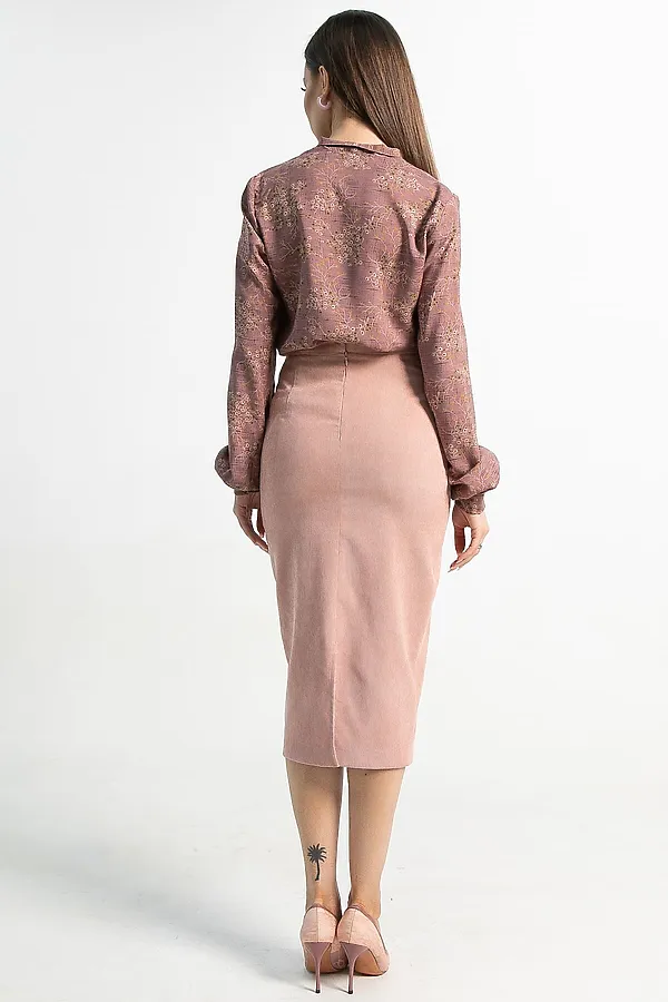 Юбка вельветовая Ялта LADY TAIGA, розовая - фото 2