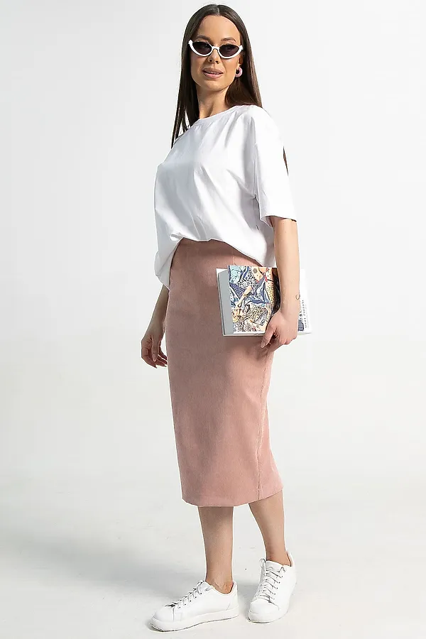 Юбка вельветовая Ялта LADY TAIGA, розовая - фото 2