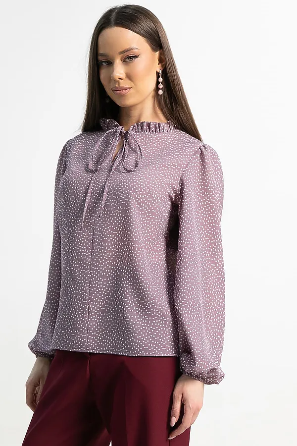 Блуза Анастейша LADY TAIGA, пыльно-сиреневая - фото 2