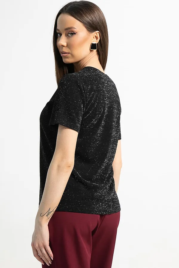 Блуза Сказочно красива LADY TAIGA, черная - фото 2