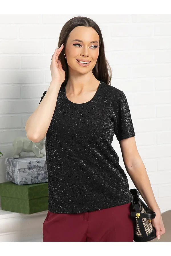 Блуза Сказочно красива LADY TAIGA, черная - фото 2