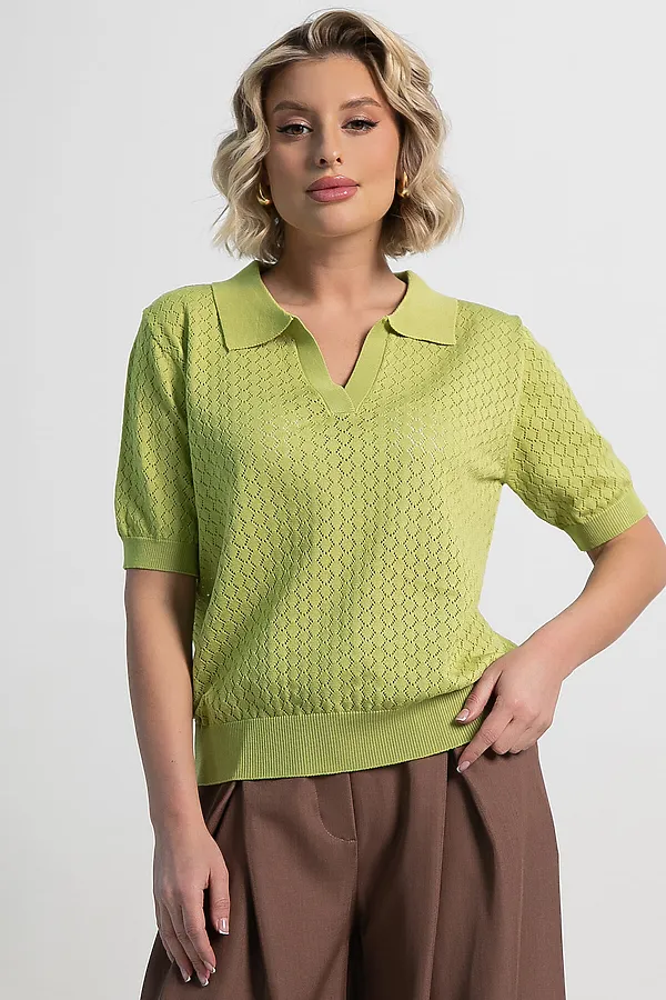 Поло Тихая роскошь LADY TAIGA, зеленое яблоко - фото 2