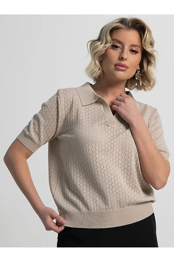 Поло Тихая роскошь LADY TAIGA, бежевое - фото 2